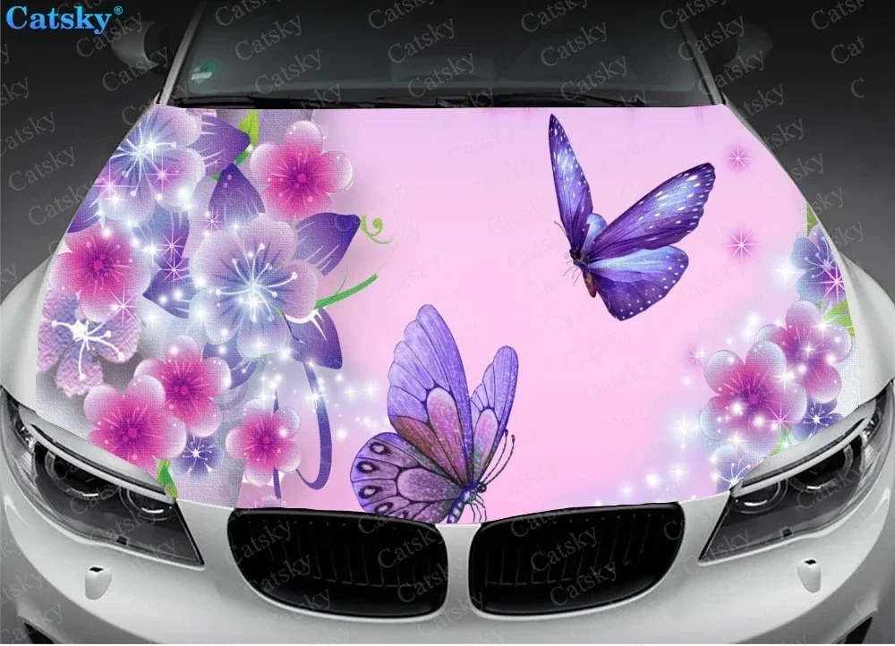 Butterfly Flower Animal Car Sticker Graphic Vinyl Hood Engine Decal Pattern Pack Custom DIY Design Decal Sticker