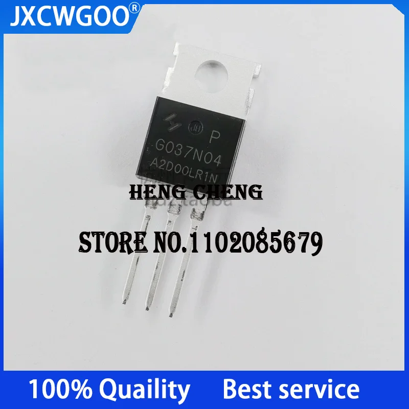 10PCS 100%New Original HYG037N04LR1P G037N04 HYG037N04 TO-220 N/40V/105A/4.1MR