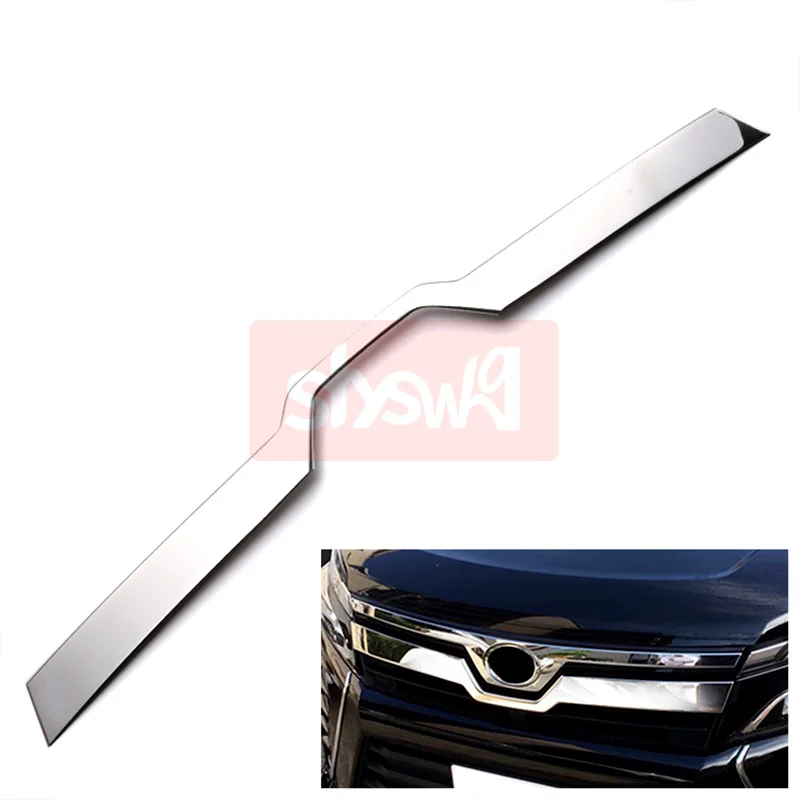 Front Emblem Trim SUS304 Exterior Accessories for Toyota Voxy 80 Modified New Styling Car Logo Lower Decorative Bright Strip