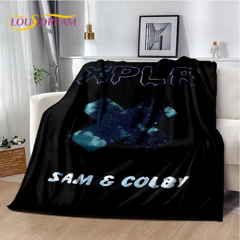 XPLR Sam and Colby Boys Soft Flannel Blanket for Bed Bedroom Sofa Picnic,Throw Blanket for Cover Outdoors Leisure Gift Cover