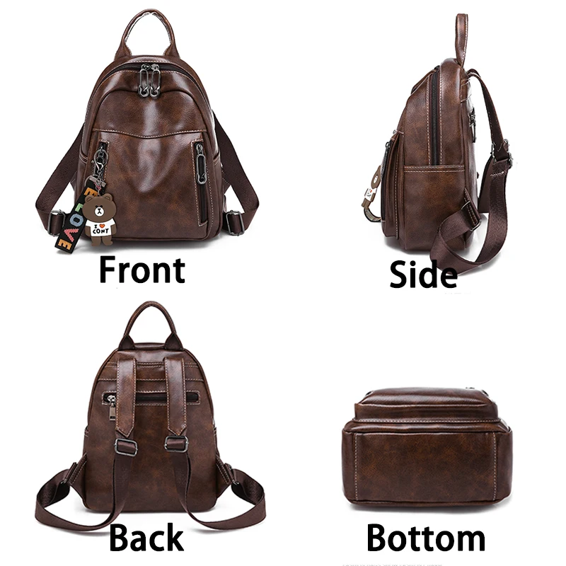 Bolsos de hombro para adolescentes y niñas, mochilas escolares de moda para mujer, mochilas de viaje, mochila multifunción, mochila Vintage