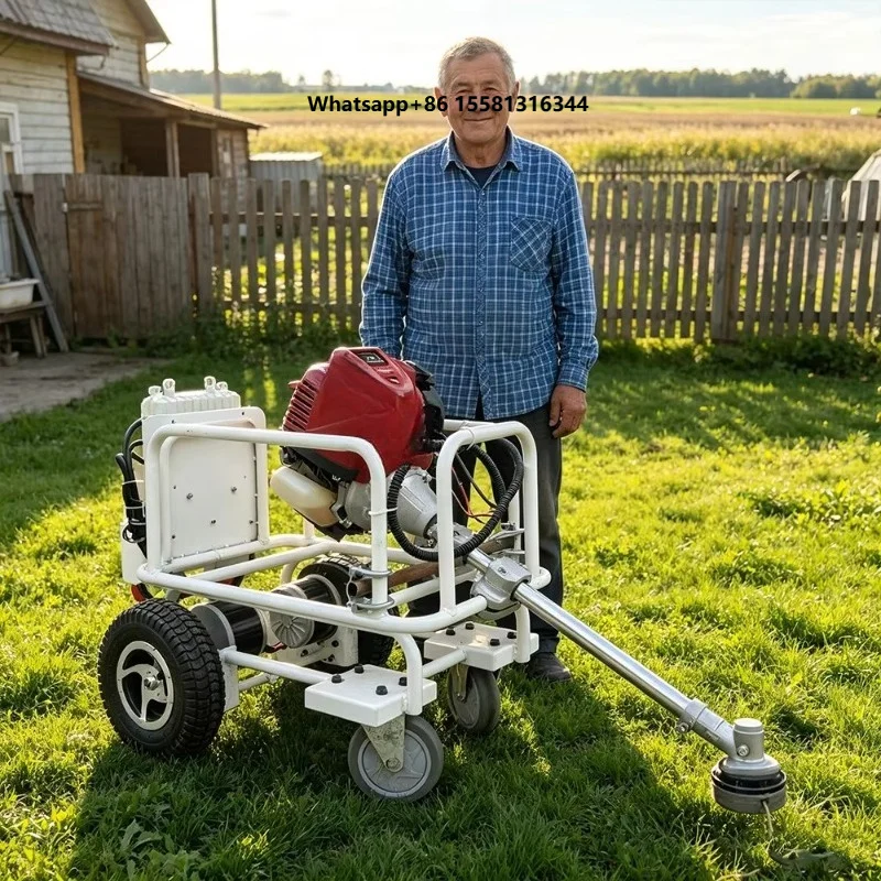 Remote Control  Wheeled Weeder CE EPA Euro V, Labor Saving Weeding Equipment for Small Orchard & Municipal Lawn Projects