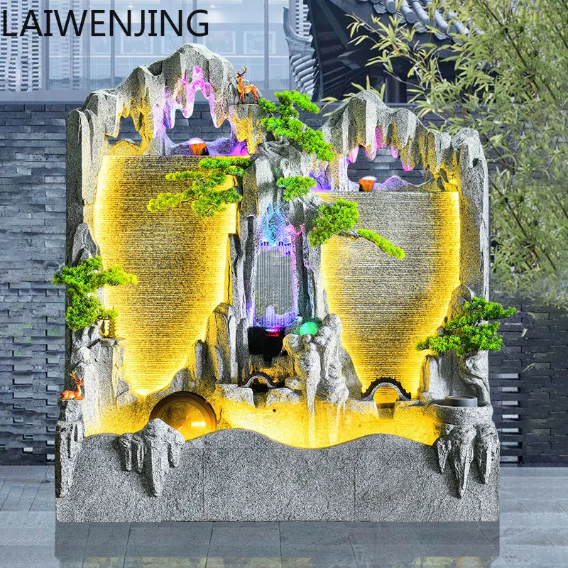 

SGF сад двор водная занавеска стена проточная вода экран украшение рокарий фонтан ландшафтный орнамент