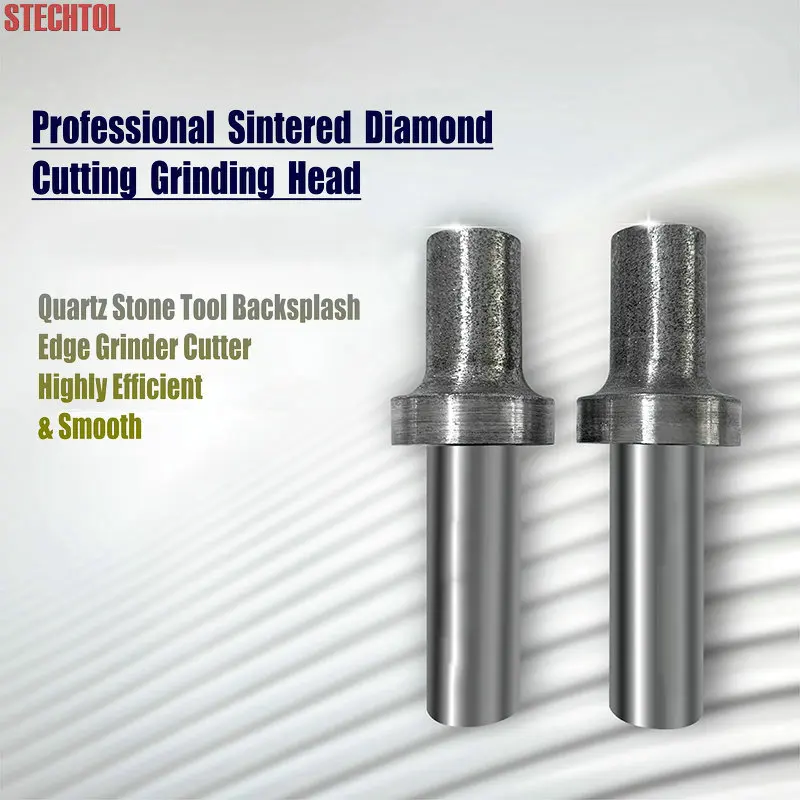 10-16mm Sintered Diamond Grinding Head CNC Quartz Cutter Router Bit for Stone Sanding Cutting Polishing Profiling Engraver Tool