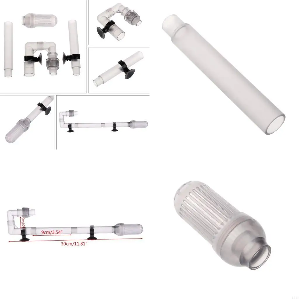 L9BE Canister Filter Inlet Inflow Intakes Pipe with Suction Cups for Fish Tanks