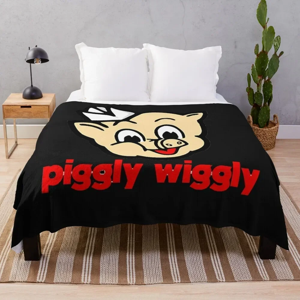 

Piggly Wiggly Classic T-Shirt Throw Blanket Custom Multi-Purpose Blankets