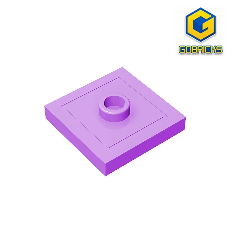 Gobricks płyta GDS-805 2x2 W 1 pokrętło kompatybilne z klockami lego 87580 23893 dla dzieci DIY klocki edukacyjne do budowania techniczne