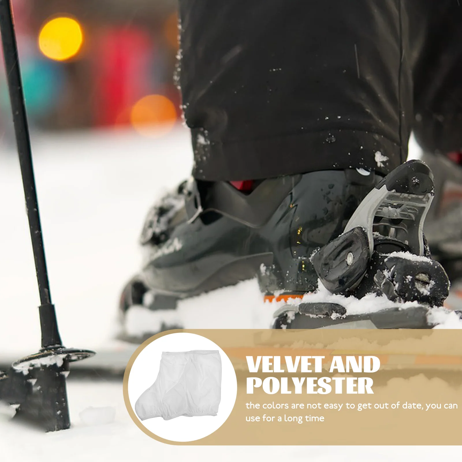 

Elastic Skate Shoe Cover Moisture-Absorbing Anti-Scratch Protection For Hockey Figure Ice Skates Blade Sleeve