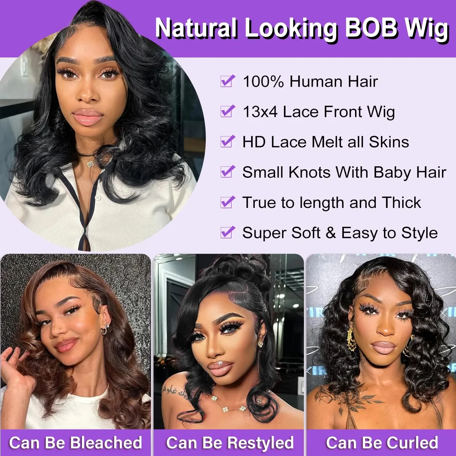 BoB Wig Human Hair Body Wave 13x4 HD Lace Frontal Wigs 14 16 Inch Body Wave 5x5 Closure Glueless Wigs Human Hair Brazilian Remy