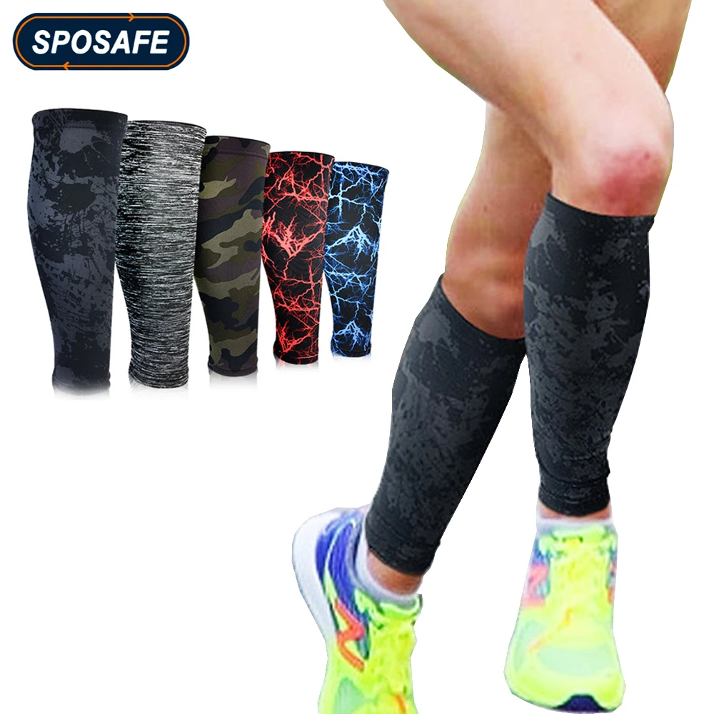 1Pc Sports Compression Calf Sleeves Leg Socks Shin Splints Calf Pain Relief for Runners Cycling Basketball Football Climbing