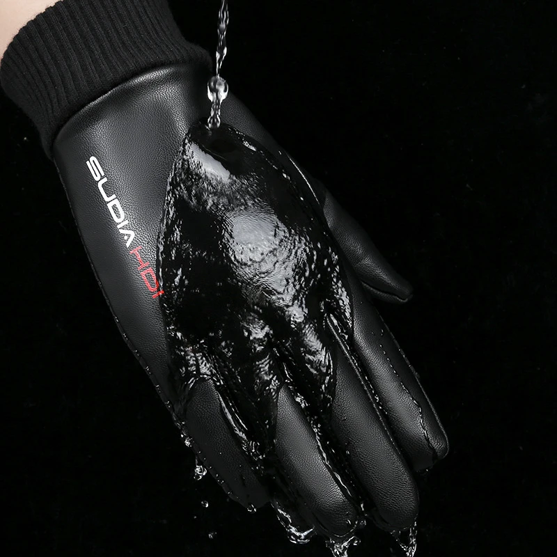 Winter Fishing Gloves Men Cycling Gloves Full Finger Waterproof Thermal Touch Screen Windproof Hiking Ski Bike Motorcycle Gloves