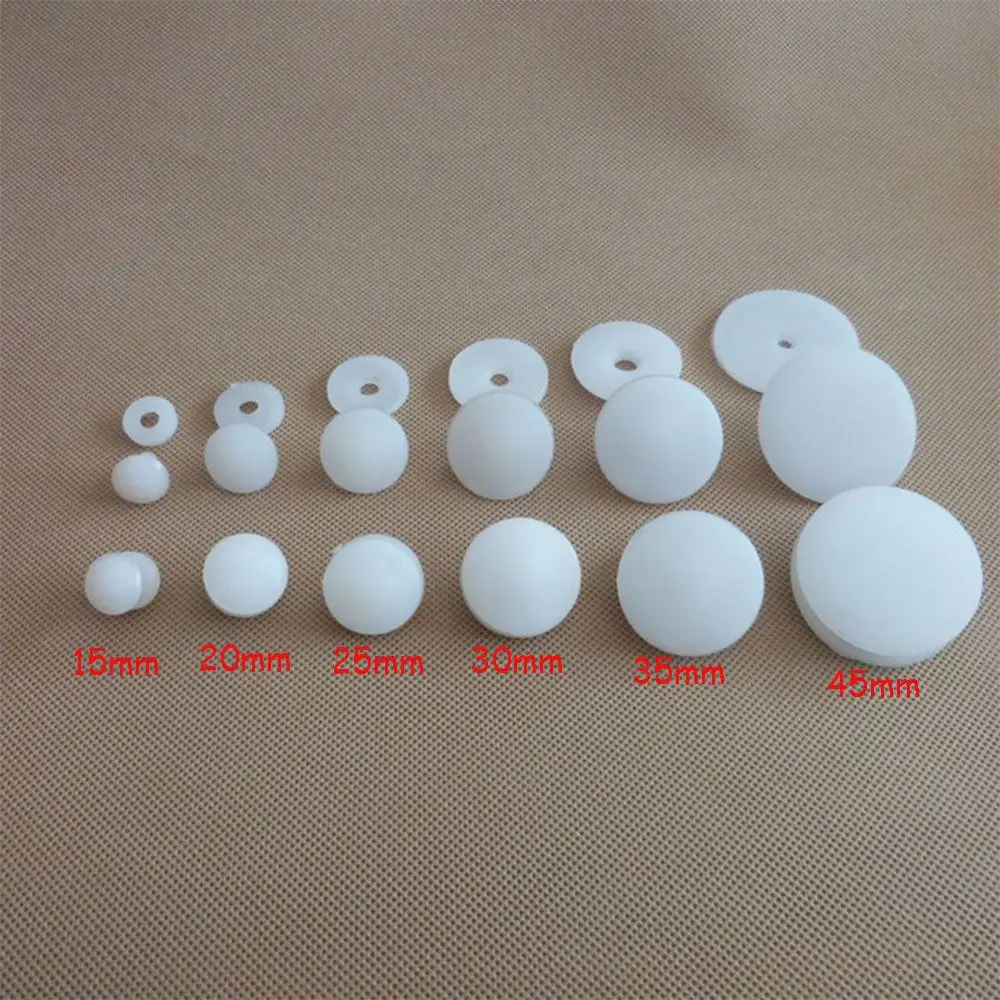 50set Size20x20mm 15x15mm White Plastic Doll Joints Dolls Accessories For Toys Teddy Bear Making DIY Crafts