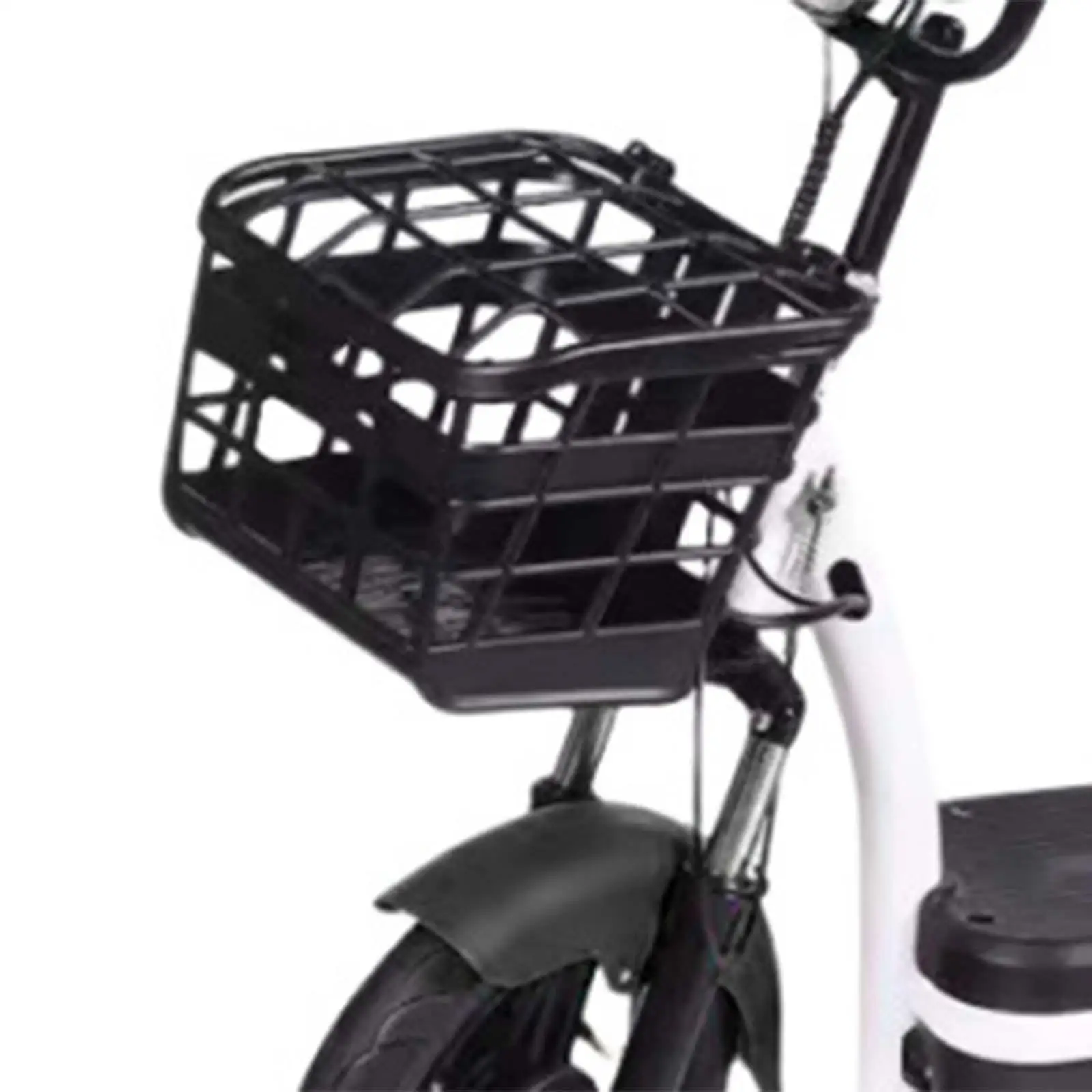 Bike Basket Carrying with Lid Adult Bicycle Front Basket Bike Pannier Basket for Mountain Bike Cycling Road Bike Sports Shopping