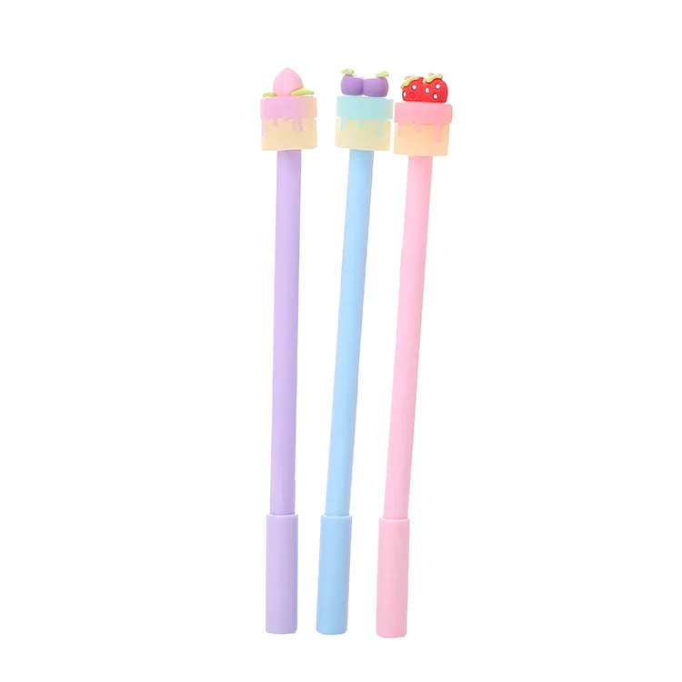 

Wholesale Creative Cake Gel Pen Cute Birthday Gift Student Pens Cartoon Stationery Office Supplies Pen