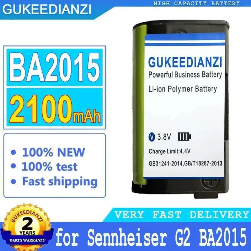 

2100Mah For Sennheiser G2 BA2015 Bluetooth Headset Earphone Battery Premium Replacement