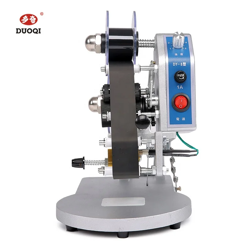 DY8 Desktop Thermal Transfer Hot Stamping Foil Date Code Printing Manual Coding Printer Machine