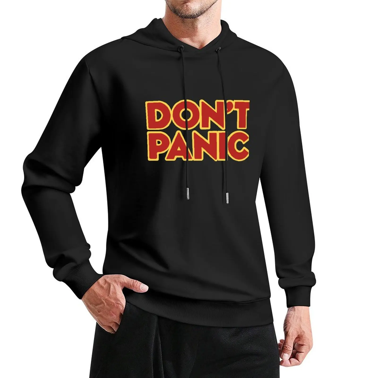 Hitchhiker Galaxy Don't Panic Pullover Hoodie men's winter sweater graphic hoodie