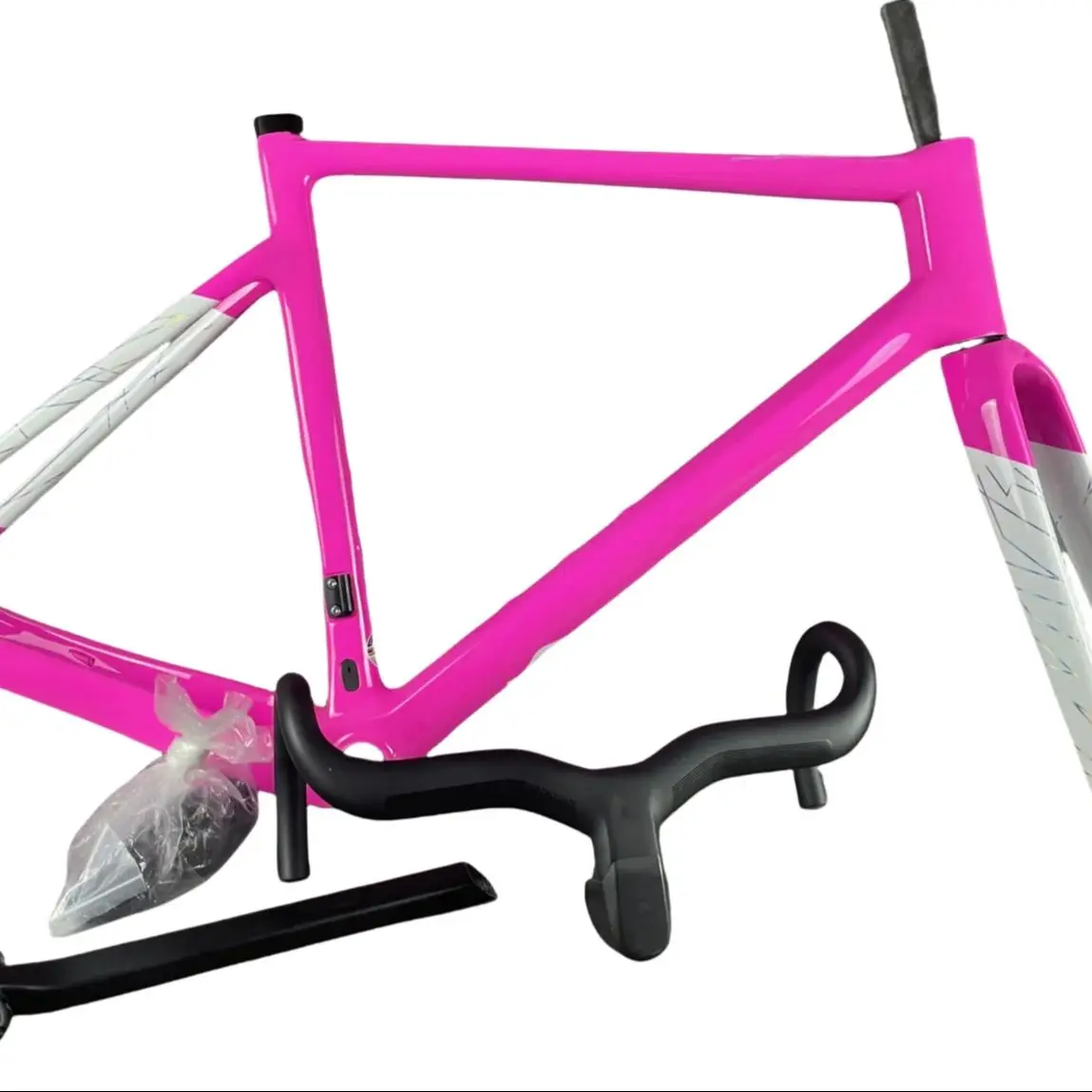 T1000 Custom Color Women Gravel Carbon Frames Pink, Disc Road Bicycle Frameset Grevil, DPD 49 52 54 56 58cm