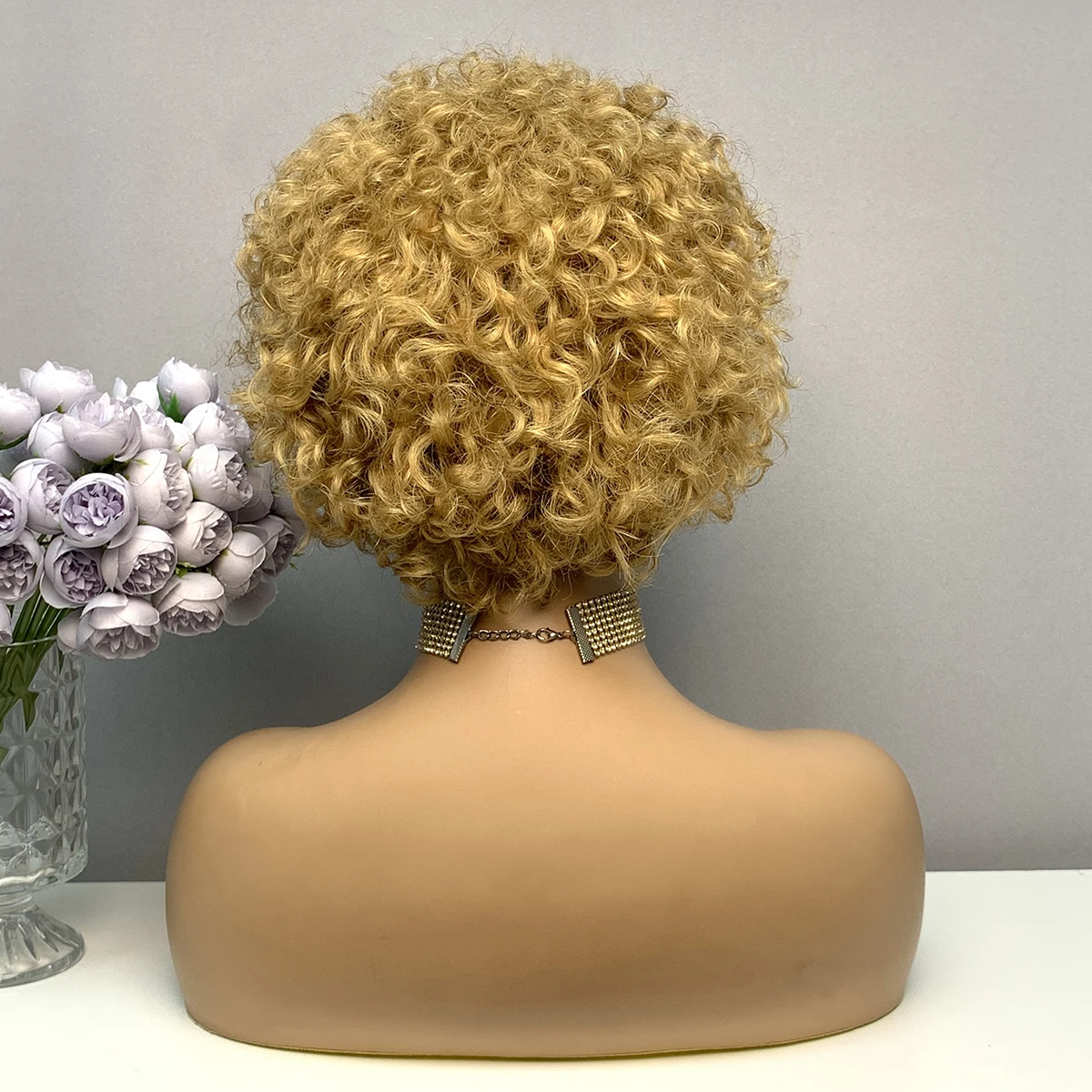 Omber Short Pixie Cut Lace Wigs Curly Pixie Cut Human Hair Wigs For Women Remy T1B/27 Human Hair Lace Wigs HairUGo