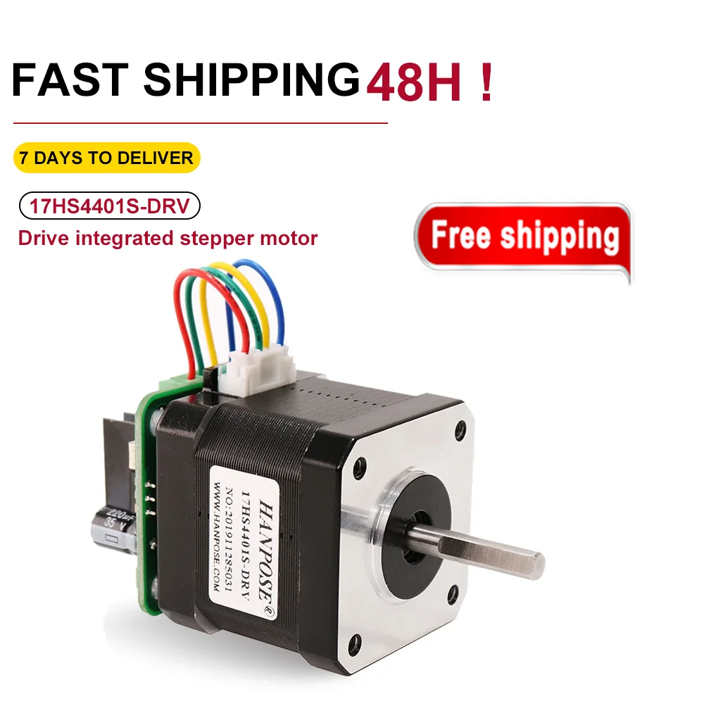 17HS4401S-DRV 2-Phase 4 Wire Stepping Motor Integrated 1.7A 40N.CM  Drive Engraving Machine stepper Motor nema17