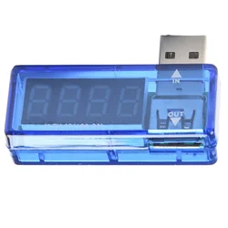 USB Current Voltage Tester Mini USB Charger Tester Meter Turn Transparent USB Mobile Power Voltmeter Ammeter High Quality