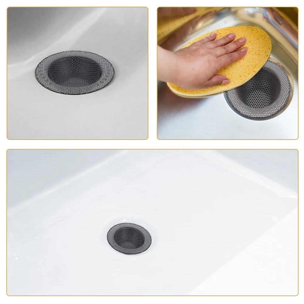 

4pcs Kitchen Filter Stainless Steel Sink Strainer Catcher For Hair Debris Mesh Strainers Kitchen Sink Drain Basket Bathroom