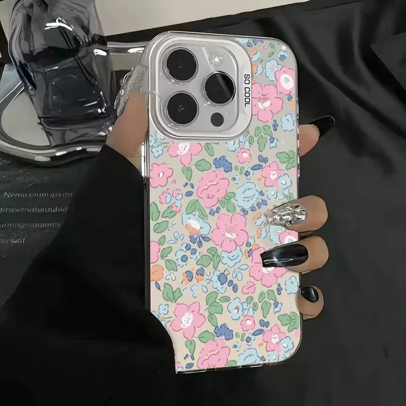 

Beautiful Rose pattern Phone Case For IPhone 11/12/13/14/15/xsmax/XR/X//7/8plus/12/Series, Shockproof, Anti-fall