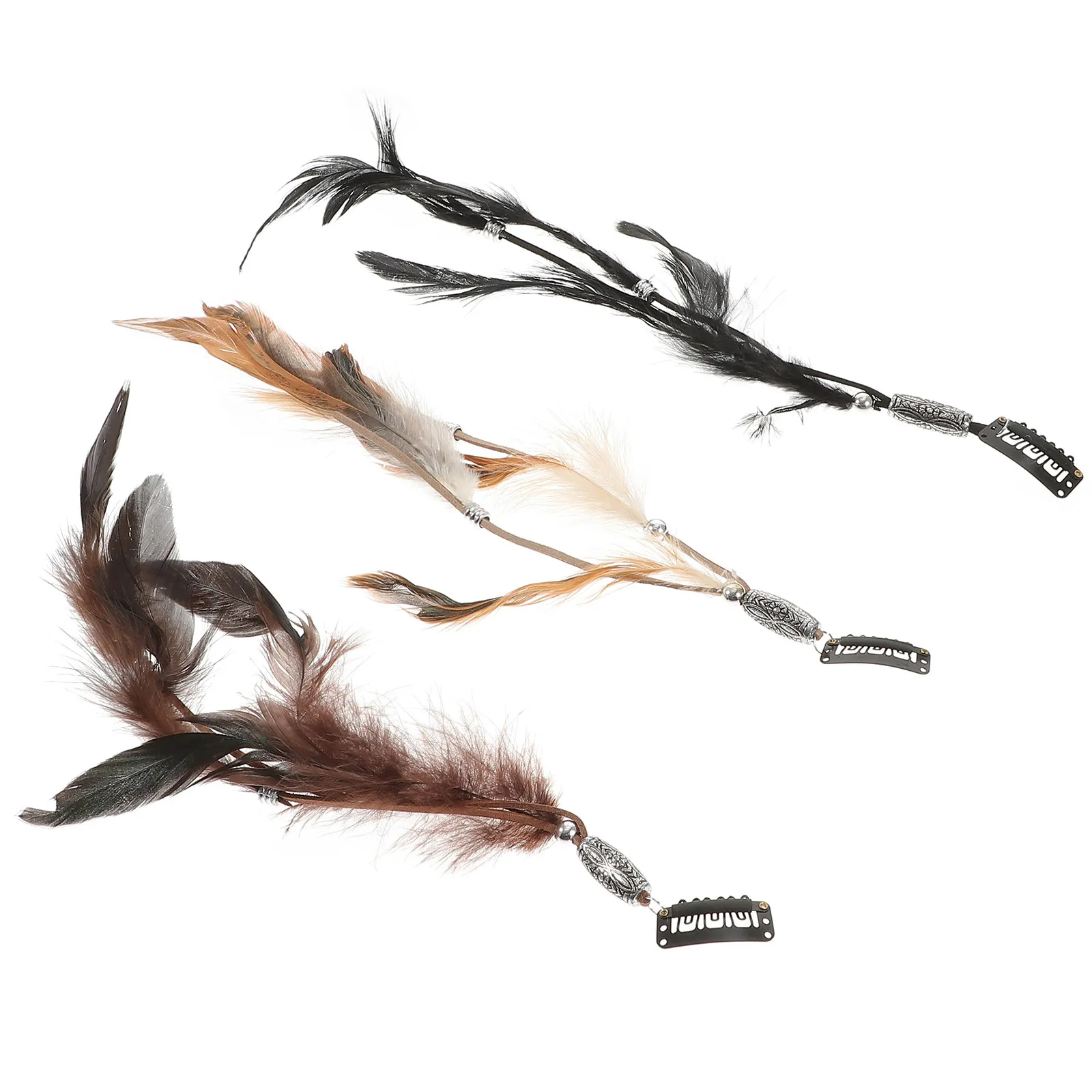 

6Pcs Hair Clip Extensions Kit Retro Vintage Design Clip in Hair Extensions for Women Party Carnival Cosplay Photography