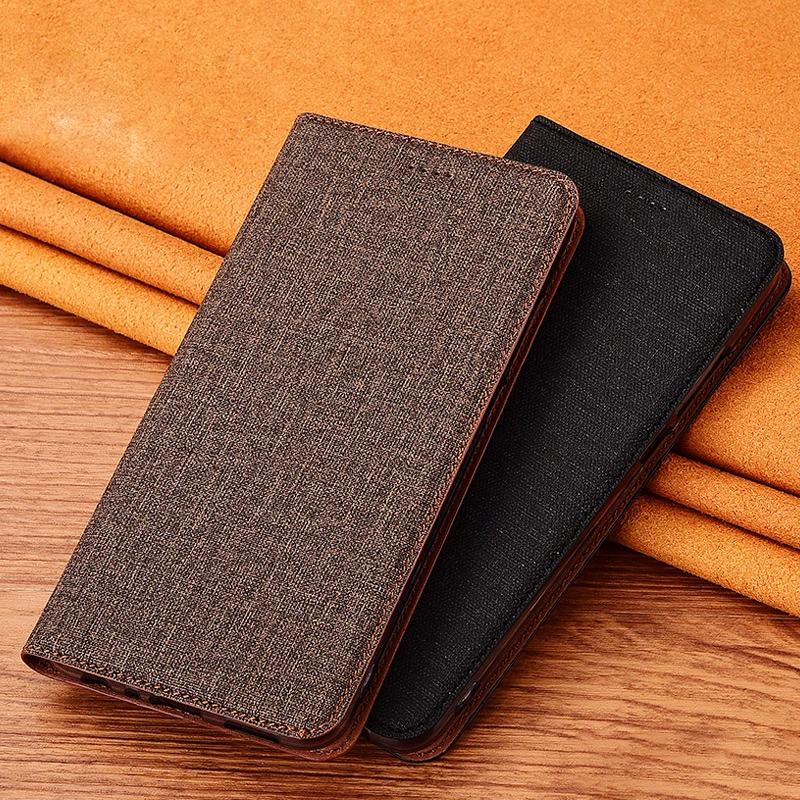 For Huawei Honor Magic4 Pro 5G Prestige Edition Magnetic Phone Flip Cover Shell Simply Cotton Leather Case Cover