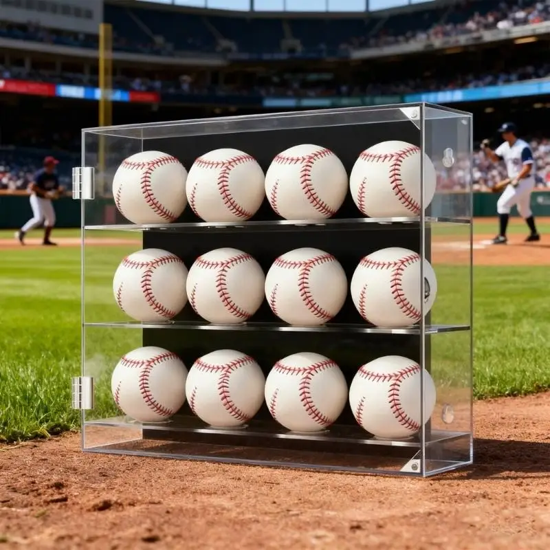 Acrylic Spheres Holder Rack Baseball Display Stand Balls Base Softball Baseball Stand Stable Balls Showing Base