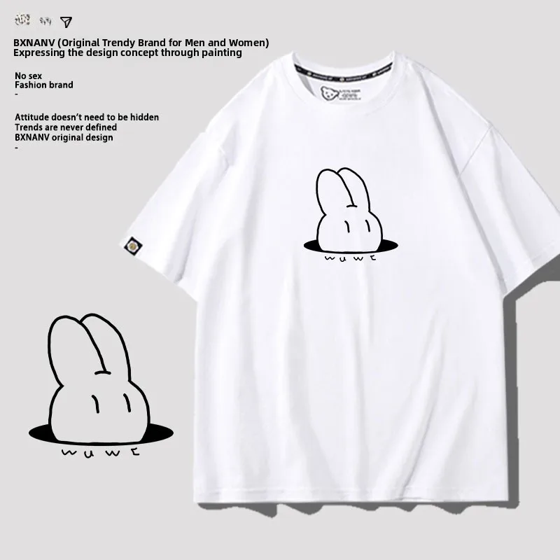 

Летняя хлопковая женская футболка в корейском стиле, свободный повседневный топ с коротким рукавом, универсальный модный свободный крой с круглым вырезом