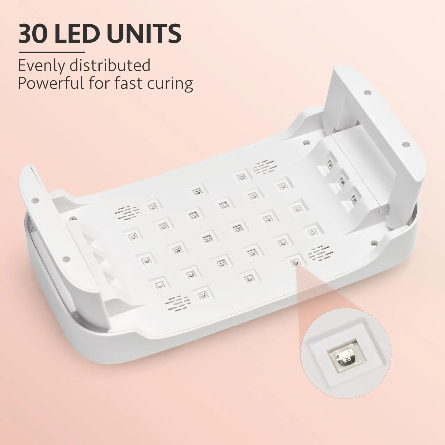 Professional UV Light for Nails, Nail Lamp with Hand Pillow for Arm Rest, 4 Timers Nail Dryer for Nails Tech Salon