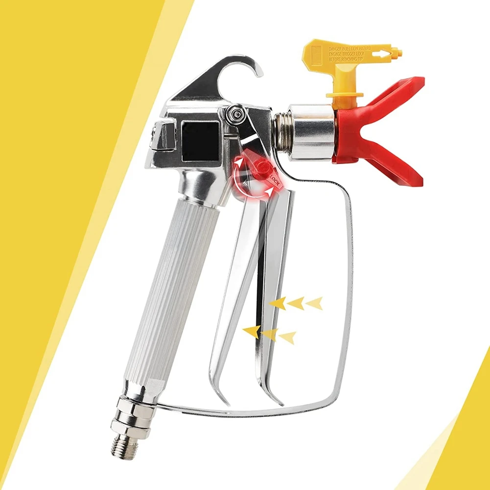 A76K 1 قطعة آلة رش الطلاء بدون هواء ارتفاع ضغط 3600 رطل لكل بوصة مربعة معدن مع 4 وصلات دوارة 211,515,517,621 و 4 مرشحات #3