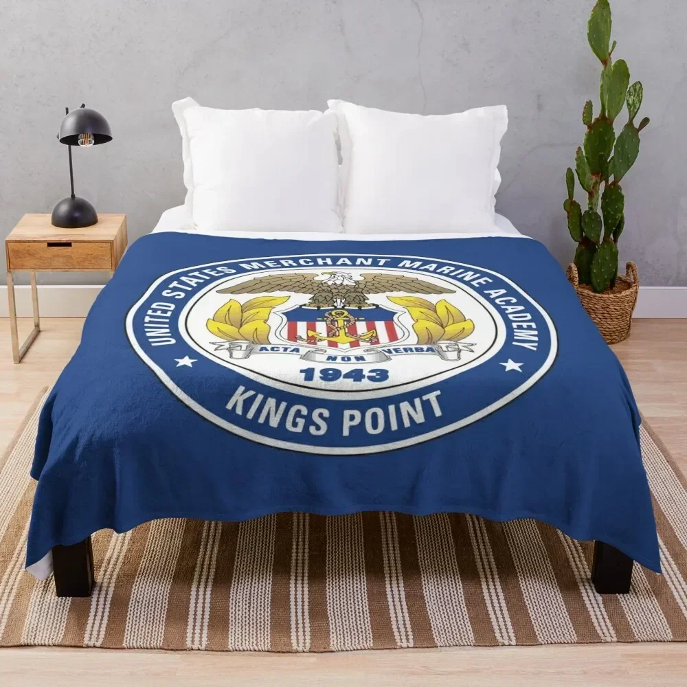 United States Merchant Marine Academy? Throw Blanket Camping Soft Blankets