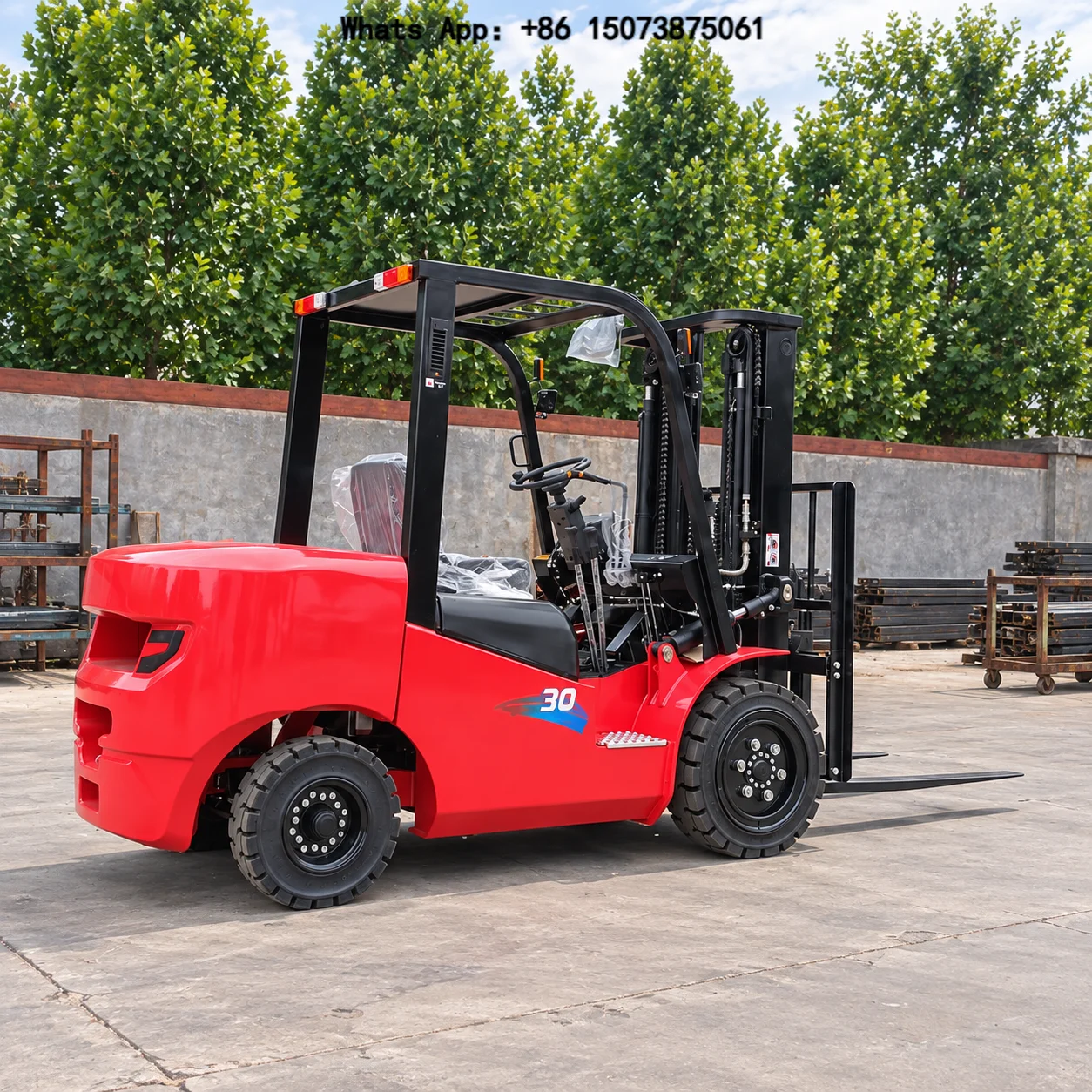 forklift 3-ton all-terrain forklift, low maintenance cost, suitable for construction port terminal bulk