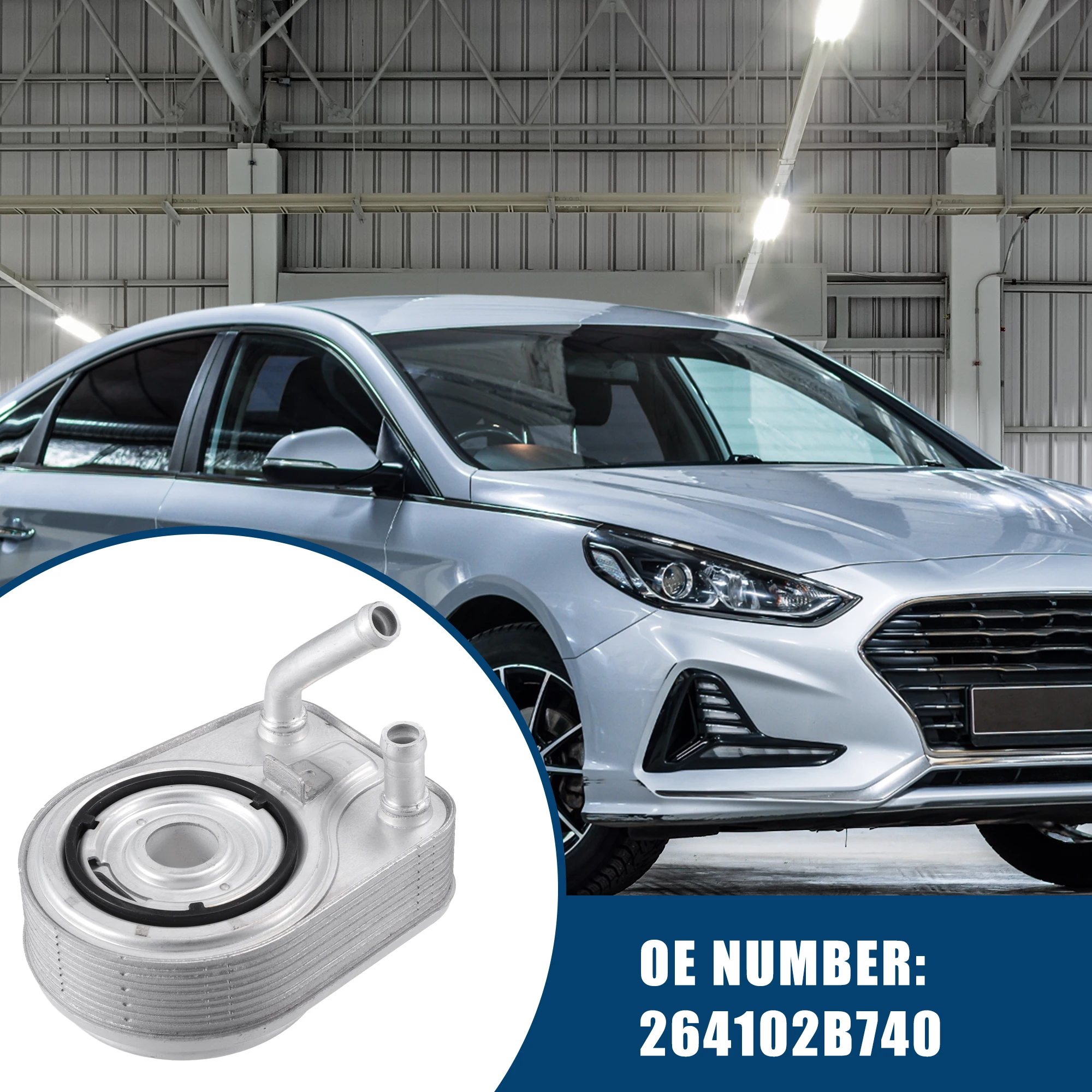 

UXCELL No.264102B740 Масляный радиатор двигателя заменяет прочный металл Hyundai Elantra
