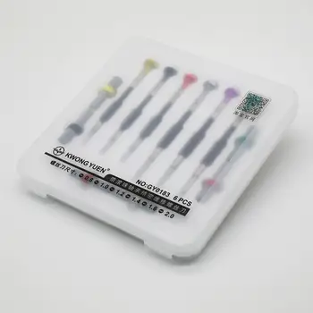 GYC 製造的微型一字螺絲起子,毫米槽型螺絲起子,用於維修手錶,6 件裝,適用於 0.8-2.0 毫米螺絲。 10 最佳銷售 手錶螺絲起子套裝 - №5