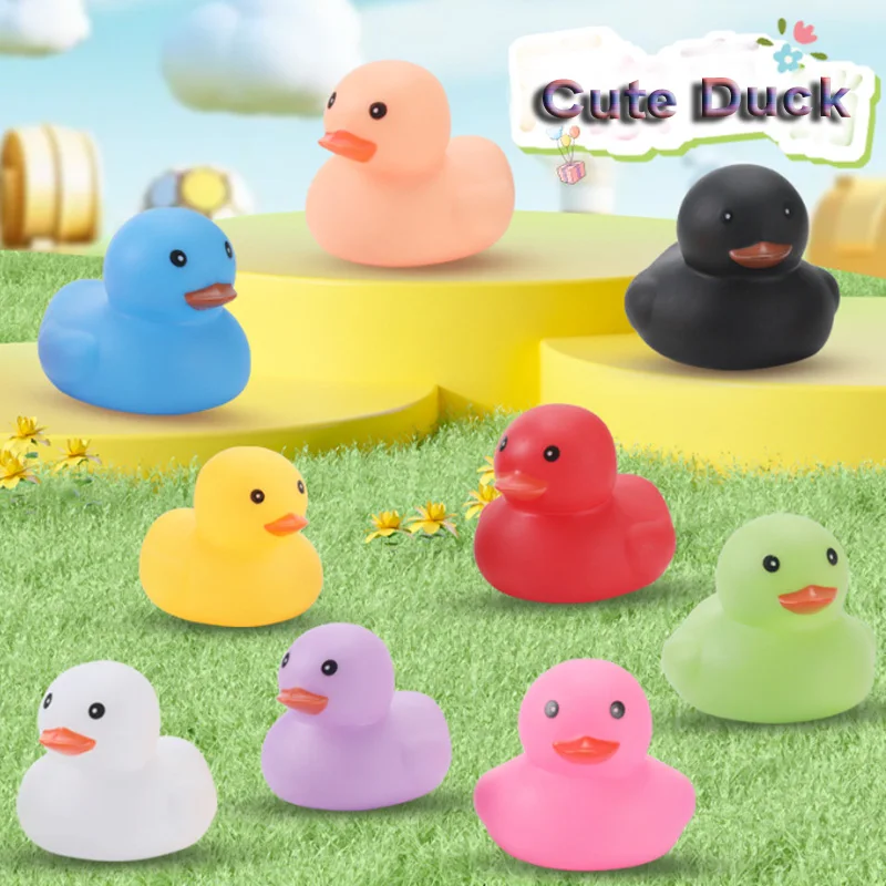 Cute Small Colorful Duck Water Toy Duck Baby Bath Toy Baby Water Toys Creative Styling Duck Gift