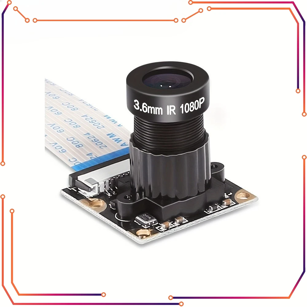 

MICROBOT Raspberry Pi Camera Module for 4 B 3 B+ 5MP 1080p OV5647 HD Video Webcam, Compatible with Raspberry Pi 2/3/4 Model B/B+