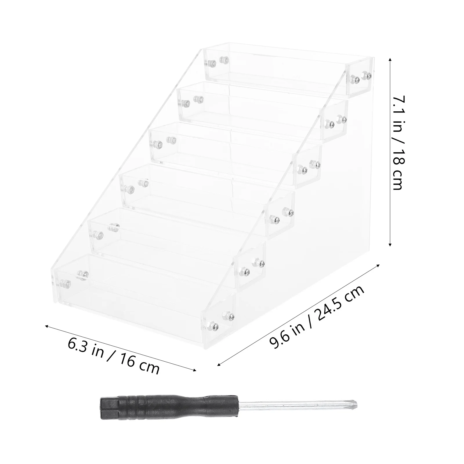 アクリルネイルポリッシュオーガナイザー多層ディスプレイ棚マニキュアサロンラックリップグロススタンド収納ホルダー卓上装飾