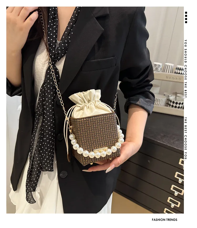 

Модная стильная женская сумка — популярная повседневная сумка-ведро в иностранном стиле и сумка через плечо