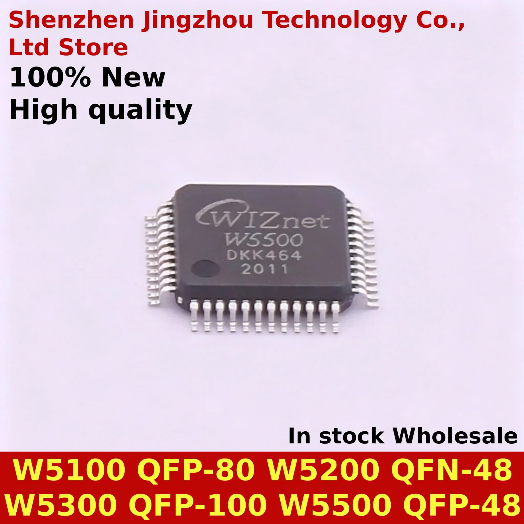 (1/10PCS) 100% New W5100 W5200 W5300 W5500 QFP-48 QFP-80 QFP-100