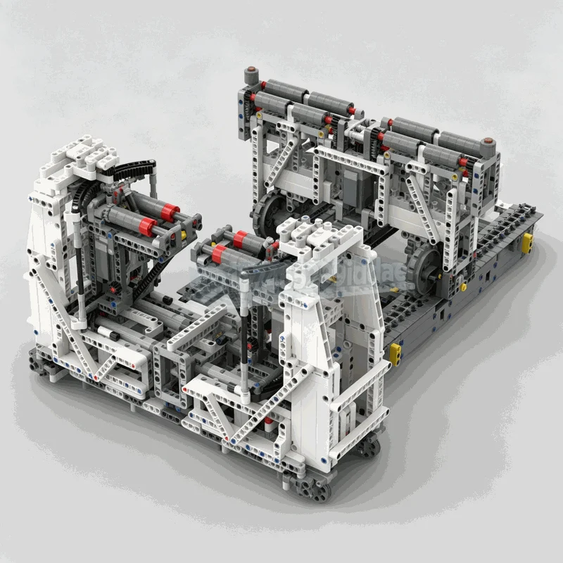 2494Pcs Steerable Dynamometer Mechanical Testing Machine Building Blocks Engineering Model DIY Assembly Educational Display Gift
