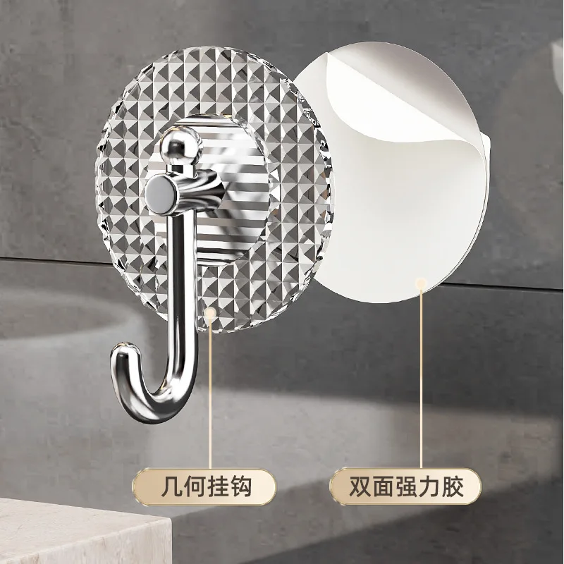 Multi-purpose Wall Organizer Hook Behind-door Key Cloth Hanger Hook Bathroom Robe Towel Holder Rack Kitchen Hardware Shelf Hook