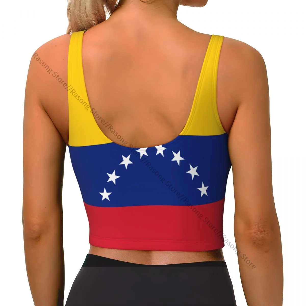 Women Sexy Sports Vest Venezuela Flag Female Streetwear Sport Lingerie Tee Crop Top