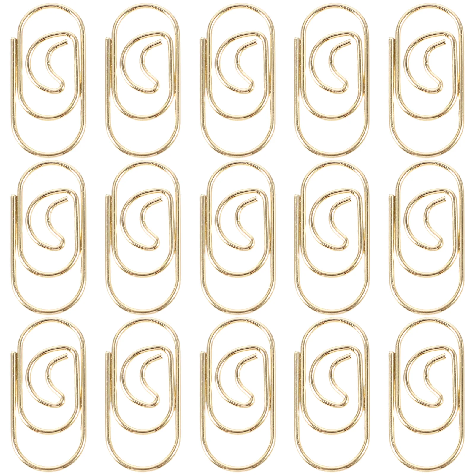 100 Pcs Office Supplies Paper Clips Decorative 200X090X010CM Metal Multi-use Paperclips Document Exquisite