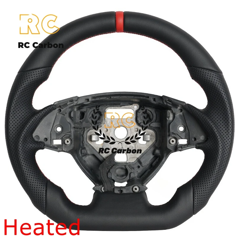 

Heated Full Leather Steering Wheel For Chevrolet Camaro 2016-2022 SS Sport Racing Wheel Red Perforated Leather