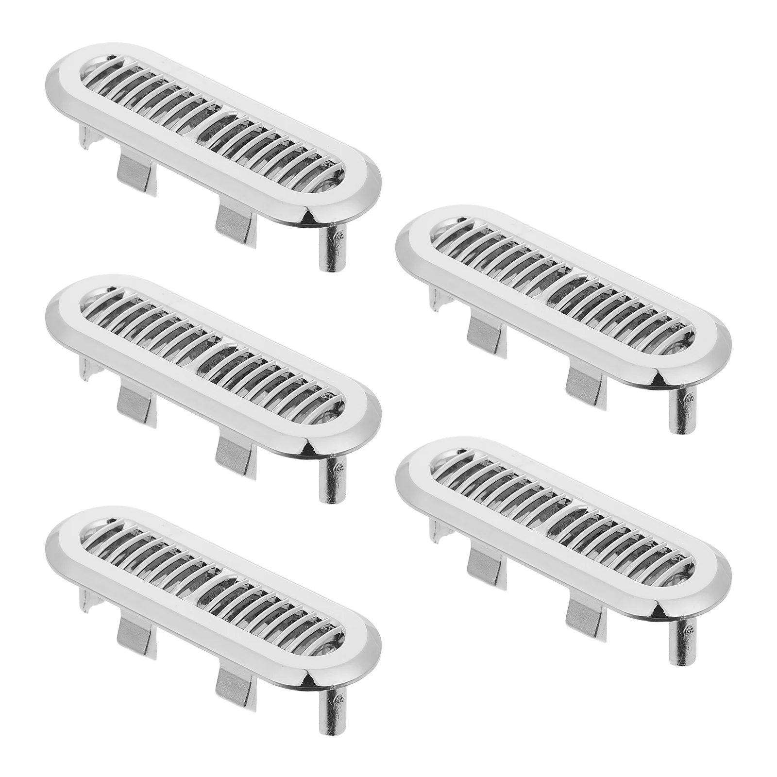 

5Pcs Bathroom Sink Overflow Trim Ring Decorative Stainless Steel Basin Cover Overflow Hole Protector for Vanity Wash Basins