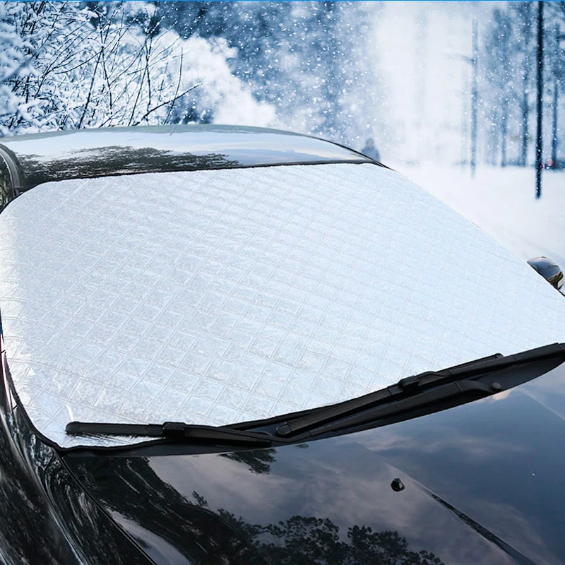 

185*95cm Universal Car Front Windshield Cover Auto Sunshade Snow Ice Protection Cover Winter Summer Windshield Shield Accessory