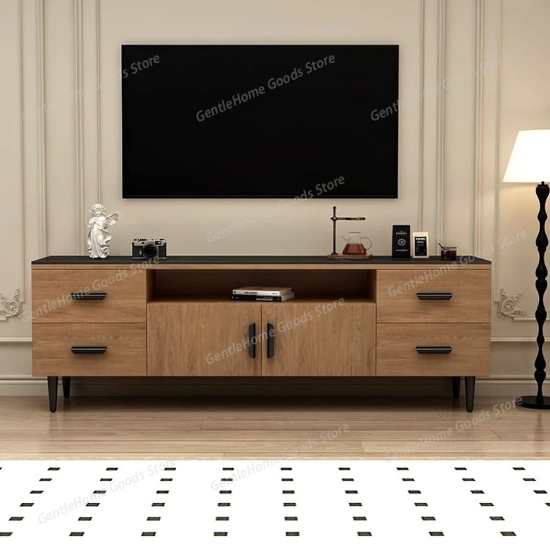 

retro arge-capacity TV cabinet living room storage household simple tv stand small apartment szafka pod telewizor home furniture